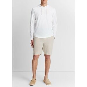 Vince‎ Men's Textured Optic White Hoodie 100% Cotton EUC Size S